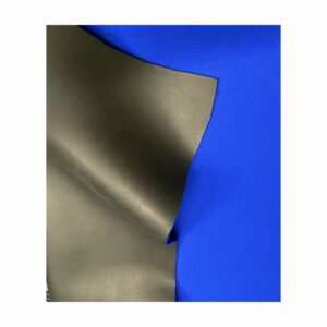 Neoprene Daiwabo Liscio Nero – Foderato Superstretch Blu