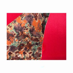 Neoprene Sheico Bifoderato Mimetico Camo Arancio - Nylon Superstretch Bordeaux