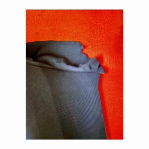 Neoprene Heiwa Foderato Lycra Blu Notte –  Felpato Termic Plush Arancione