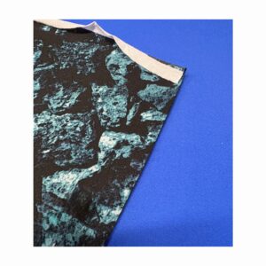 Neoprene Nam Liong Bifoderato Mimetico Rock grigio - Nylon Superelastico Blu